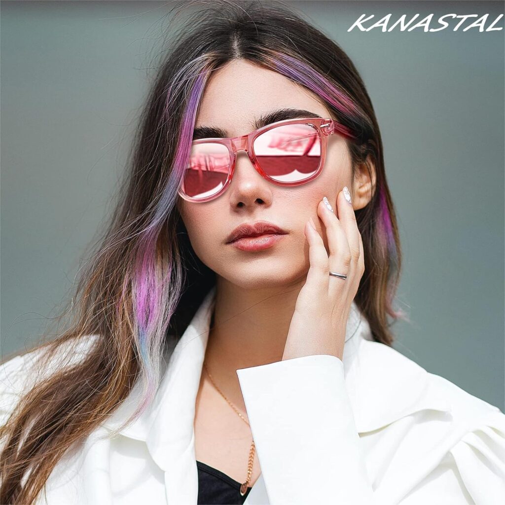 KANASTAL Polarized Sunglasses Men, Fashion Square Sun Glasses Women, Classic Shades for Womens, Driving Fishing Outdoor 100% UV400 Protection